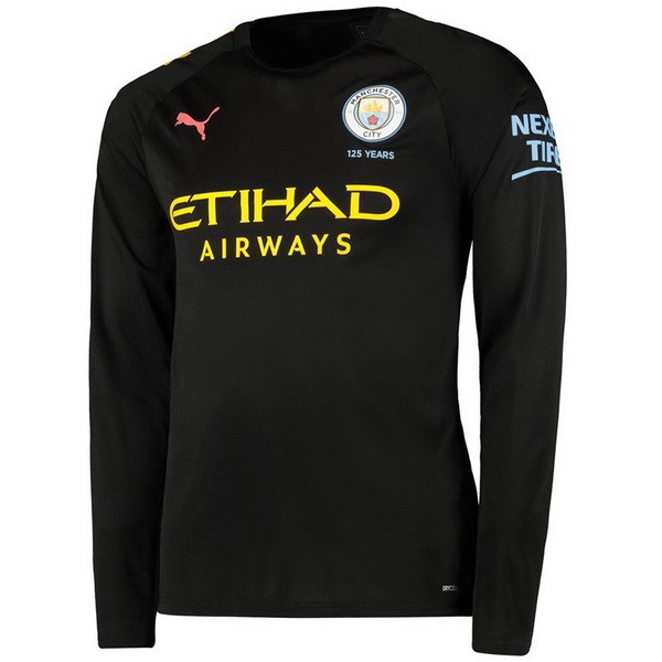 Camiseta Manchester City 2ª Kit ML 2019 2020 Negro